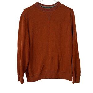 G.H. Bass & Co. Mens Rust Sweatshirt Medium Cotton Blend Crewneck